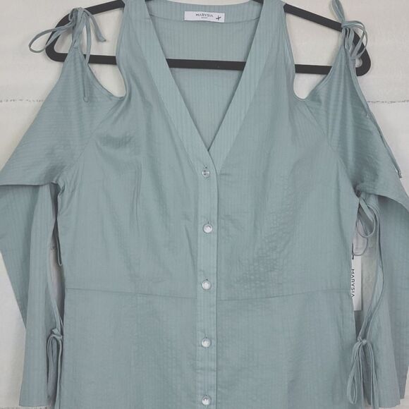 Marysia Swim Bay color Long Sleeve Dress. Size M - Picture 3 of 13